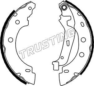 Trusting 088.230 - Комплект тормозных колодок, барабанные autosila-amz.com