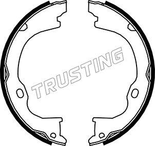 Trusting 088.238 - Комплект тормозов, ручник, парковка autosila-amz.com