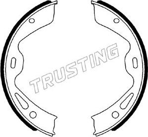 Trusting 083.004 - Комплект тормозов, ручник, парковка autosila-amz.com