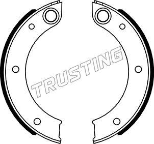 Trusting 083.003 - Комплект тормозов, ручник, парковка autosila-amz.com