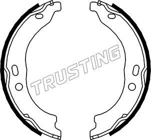 Trusting 034.118 - Комплект тормозов, ручник, парковка autosila-amz.com