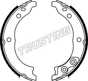 Trusting 034.113 - Комплект тормозов, ручник, парковка autosila-amz.com