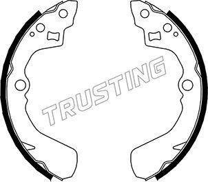 Trusting 026.345 - Комплект тормозных колодок, барабанные autosila-amz.com