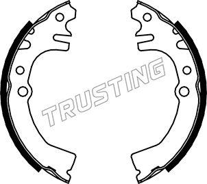 Trusting 026.346 - Комплект тормозных колодок, барабанные autosila-amz.com