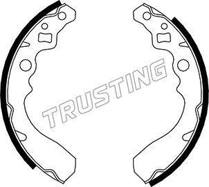 Trusting 026.340 - Комплект тормозных колодок, барабанные autosila-amz.com