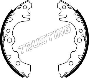 Trusting 026.351 - Комплект тормозных колодок, барабанные autosila-amz.com