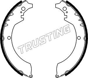 Trusting 026.335 - Комплект тормозных колодок, барабанные autosila-amz.com
