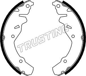 Trusting 023.004 - Комплект тормозных колодок, барабанные autosila-amz.com
