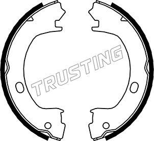 Trusting 023.006 - Комплект тормозов, ручник, парковка autosila-amz.com