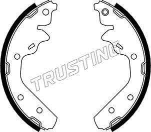 Trusting 023.003 - Комплект тормозных колодок, барабанные autosila-amz.com