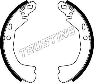 Trusting 027.006 - Комплект тормозных колодок, барабанные autosila-amz.com