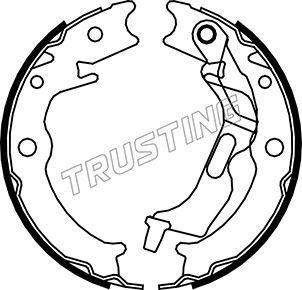 Trusting 027.007 - Комплект тормозов, ручник, парковка autosila-amz.com