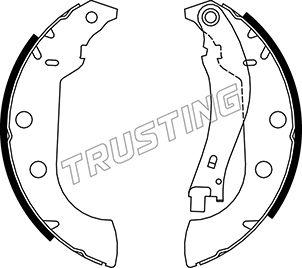 Trusting 079.190 - Комплект тормозных колодок, барабанные autosila-amz.com