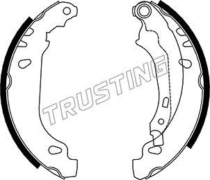 Trusting 079.191 - Комплект тормозных колодок, барабанные autosila-amz.com