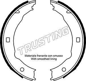 Trusting 079.193 - Комплект тормозов, ручник, парковка autosila-amz.com