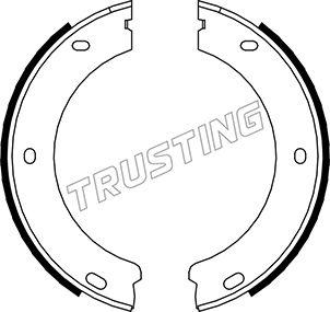 Trusting 079.188 - Комплект тормозов, ручник, парковка autosila-amz.com