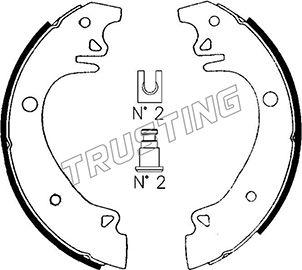 Trusting 079.178 - Комплект тормозных колодок, барабанные autosila-amz.com