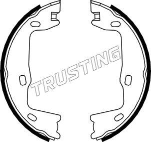 Trusting 073.159 - Комплект тормозов, ручник, парковка autosila-amz.com