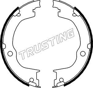 Trusting 073.175 - Комплект тормозов, ручник, парковка autosila-amz.com