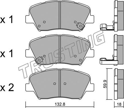 Magneti Marelli 363700202278 - Тормозные колодки, дисковые, комплект autosila-amz.com