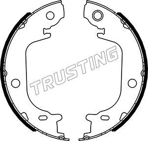 Trusting 115.340 - Комплект тормозов, ручник, парковка autosila-amz.com