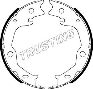 Trusting 115.341 - Комплект тормозов, ручник, парковка autosila-amz.com