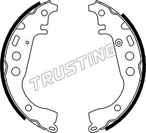 Trusting 115.301 - Комплект тормозных колодок, барабанные autosila-amz.com