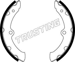 Trusting 115.334 - Комплект тормозных колодок, барабанные autosila-amz.com