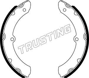 Trusting 115.333 - Комплект тормозных колодок, барабанные autosila-amz.com