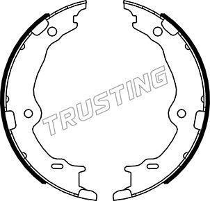 Trusting 115.327 - Комплект тормозов, ручник, парковка autosila-amz.com
