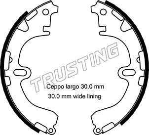 Trusting 115.289 - Комплект тормозных колодок, барабанные autosila-amz.com