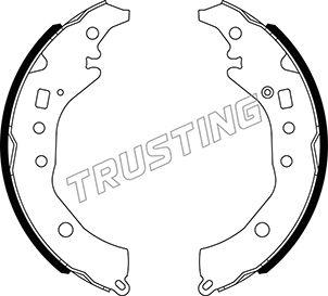 Trusting 110.341 - Комплект тормозных колодок, барабанные autosila-amz.com