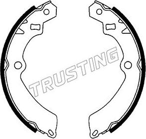 Trusting 111.237 - Комплект тормозных колодок, барабанные autosila-amz.com