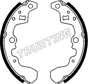Trusting 111.226 - Комплект тормозных колодок, барабанные autosila-amz.com