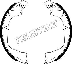 Trusting 124.290 - Комплект тормозных колодок, барабанные autosila-amz.com