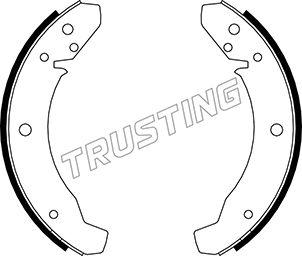 Trusting 124.247 - Комплект тормозных колодок, барабанные autosila-amz.com