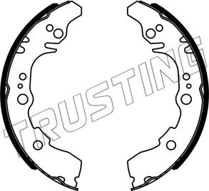 Trusting 253.679 - Комплект тормозных колодок, барабанные autosila-amz.com