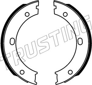 Trusting 253.746 - Комплект тормозов, ручник, парковка autosila-amz.com
