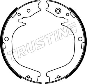 Trusting 253.754 - Комплект тормозов, ручник, парковка autosila-amz.com