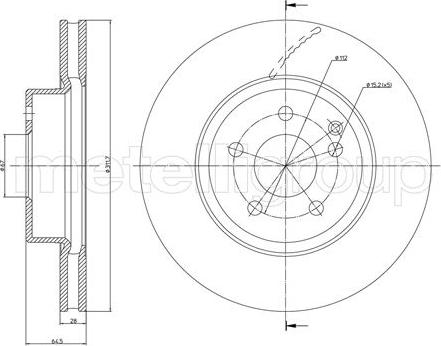 Trusting DF928 - Тормозной диск autosila-amz.com