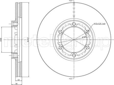 Remsa 6188.10 - Тормозной диск autosila-amz.com