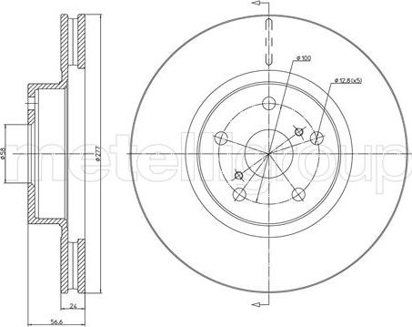 Trusting DF423 - Тормозной диск autosila-amz.com