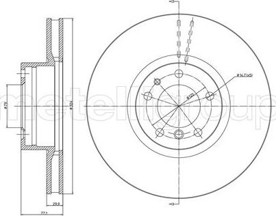 Trusting DF544 - Тормозной диск autosila-amz.com