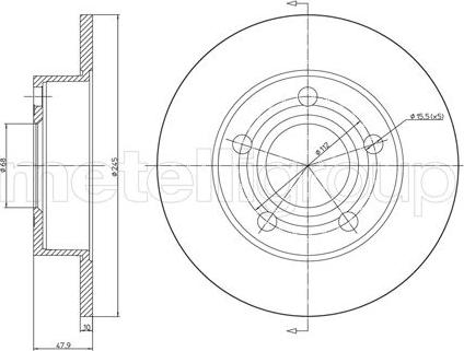 Trusting DF641 - Тормозной диск autosila-amz.com