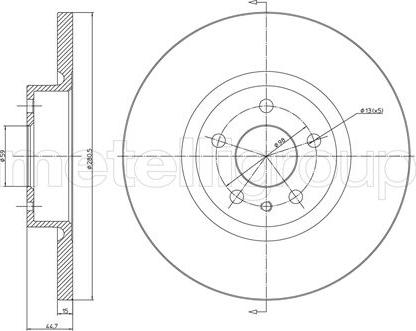 Trusting DF654 - Тормозной диск autosila-amz.com