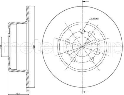 Trusting DF046 - Тормозной диск autosila-amz.com