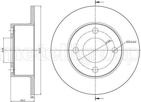 Trusting DF062 - Тормозной диск autosila-amz.com