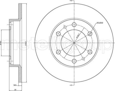 Trusting DF067 - Тормозной диск autosila-amz.com