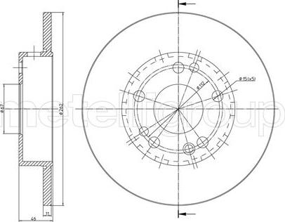 Trusting DF019 - Тормозной диск autosila-amz.com