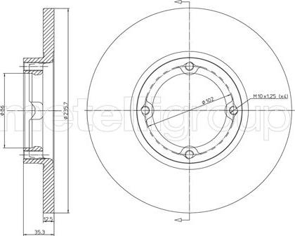 Trusting DF196 - Тормозной диск autosila-amz.com